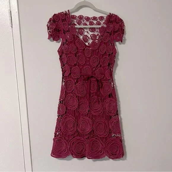Diane Von Furstenberg | Dresses | Diane Von Furstenberg Persephone Rose Lace  Overlay Dress | Poshmark